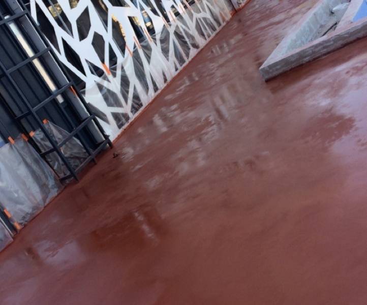 béton lissé coloré