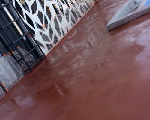 béton lissé coloré